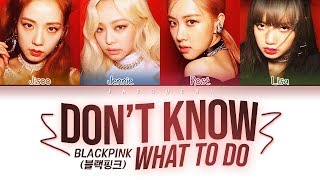 BLACKPINK - Don't Know What To Do (Color Coded Lyrics Eng/Rom/Han/가사)