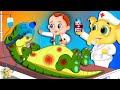 Boo Boo Song Baby Doctor | T-Rex Dinosaur Sick Song + More Nursery Rhymes & Kids Songs | Baby Toonz