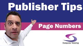 How to insert Page Numbers in Publisher 2016?