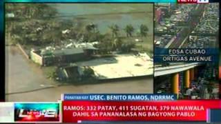 NTL: NDRRMC, patuloy na nagmomonitor sa mga lugar na apektado ng bagyong Pablo