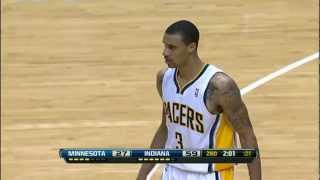 George Hill`s Ferocious Follow-up Slam