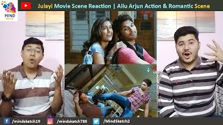 Julayi Movie Scene Reaction | Allu Arjun Action & Romantic Scene Reaction