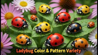 Ladybug color & pattern variety Explore the World of Animals |THE WORLD OF INSECTS