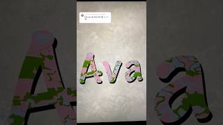 name series | ava🌵🍬❄️🌸| #shorts #procreate #digitalart #holidayswithyoutube #shortsviral #art