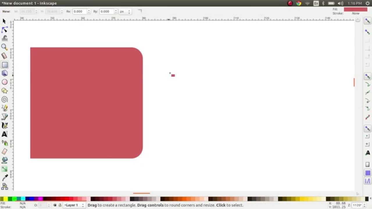 Inkscape Draw Rectangle