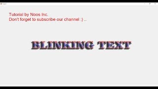 Blinking Text in Visual Basic .NET