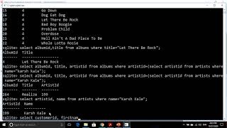 Subquery practice in sqlite