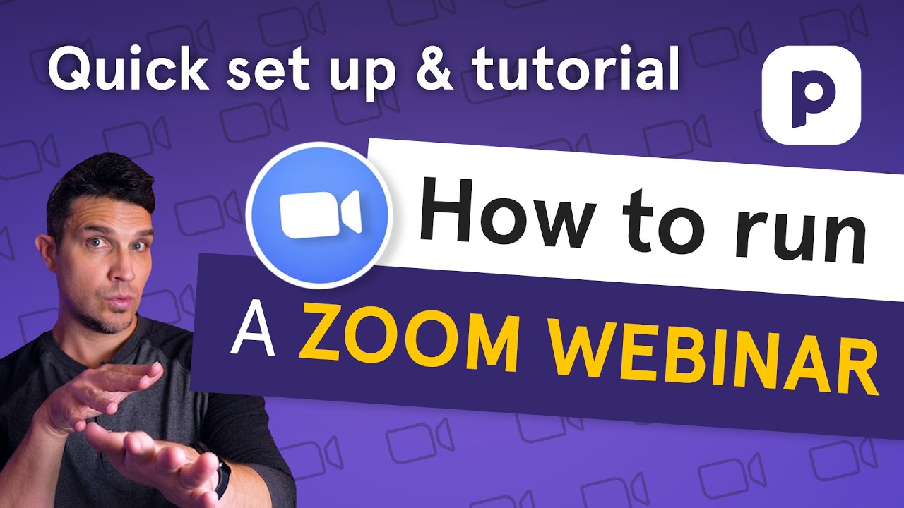 How To Run A Zoom Webinar (Quick Set Up And Tutorial) - YouTube