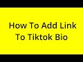 HOW TO ADD LINK TO TIKTOK BIO? [SOLVED]