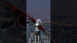 SU-57 fighter jet flies over the Burj Khalifa#aviation #airplane #dubai #flight