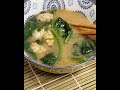 clam spinach miso soup 바지락 시금치 된장국