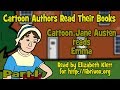 Cartoon Jane Austen reads 