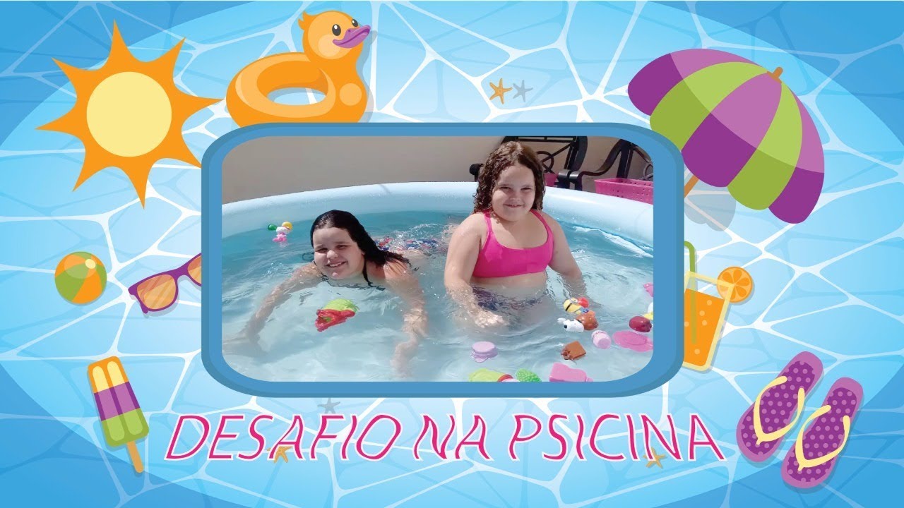 Desafio Na Piscina Brinquedos Youtube