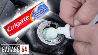 What happens when you put toothpaste into a motor?