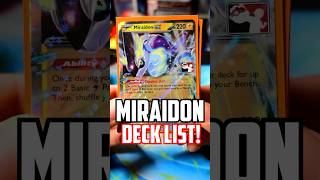 1st Place Miraidon ex Deck Profile (Pokémon TCG) #playpokemon