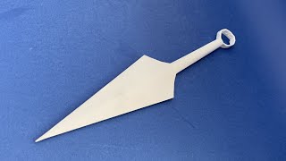 How to make a paper kunai knife | Amazing paper ninja weapons