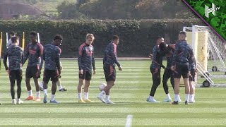 Thomas Partey WINDS UP Gabriel Jesus in Arsenal training