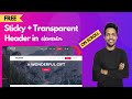 [FREE] How to Create Transparent Sticky Header in WordPress with Elementor