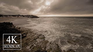 South Africa sunrise on a deserted beach | Ocean sounds for sleep and relaxation | 4K SOUNDSCAPE