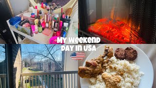 My Weekend day in USA 🇺🇸 (organizing,lunch,making) | Mim Ayesha | #hijabiblogger 🇧🇩\u0026🇺🇸