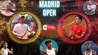 Emma Raducanu vs Carle & Aslan Karatsev vs Fabian Marozsan · Madrid Open LIVE WATCHALONGS