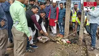 ব্রাহ্মণবাড়িয়ার আখাউড়া পৌরসভায় আধুনিক পরিষ্কার-পরিচ্ছন্ন কার্যক্রম কর্মসূচির উদ্বোধন//deshnewstv