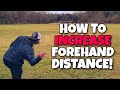 How To Throw Forehands FARTHER In Disc Golf!