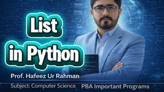 Python List Complete Tutorial | List Methods, Programs & Practice Questions | Class 11 & 12