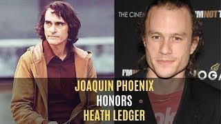 Joaquin Phoenix Honors Heath Ledger In SAG Awards Speech | Hollywood | SpotboyE