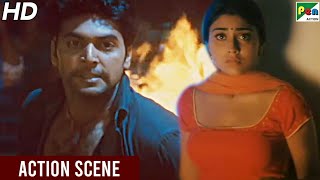 Jayam Ravi Saves Shriya Saran's Life | Gunda Raaj Mitadenge (Mazhai) Action Hindi Dubbed Full Movie