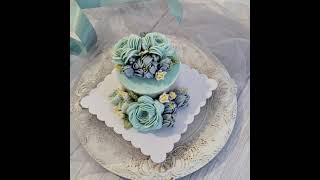 Flower Cake, Ricecake, Floral Cake, Korean Floral Cake, Beancream Ricecake