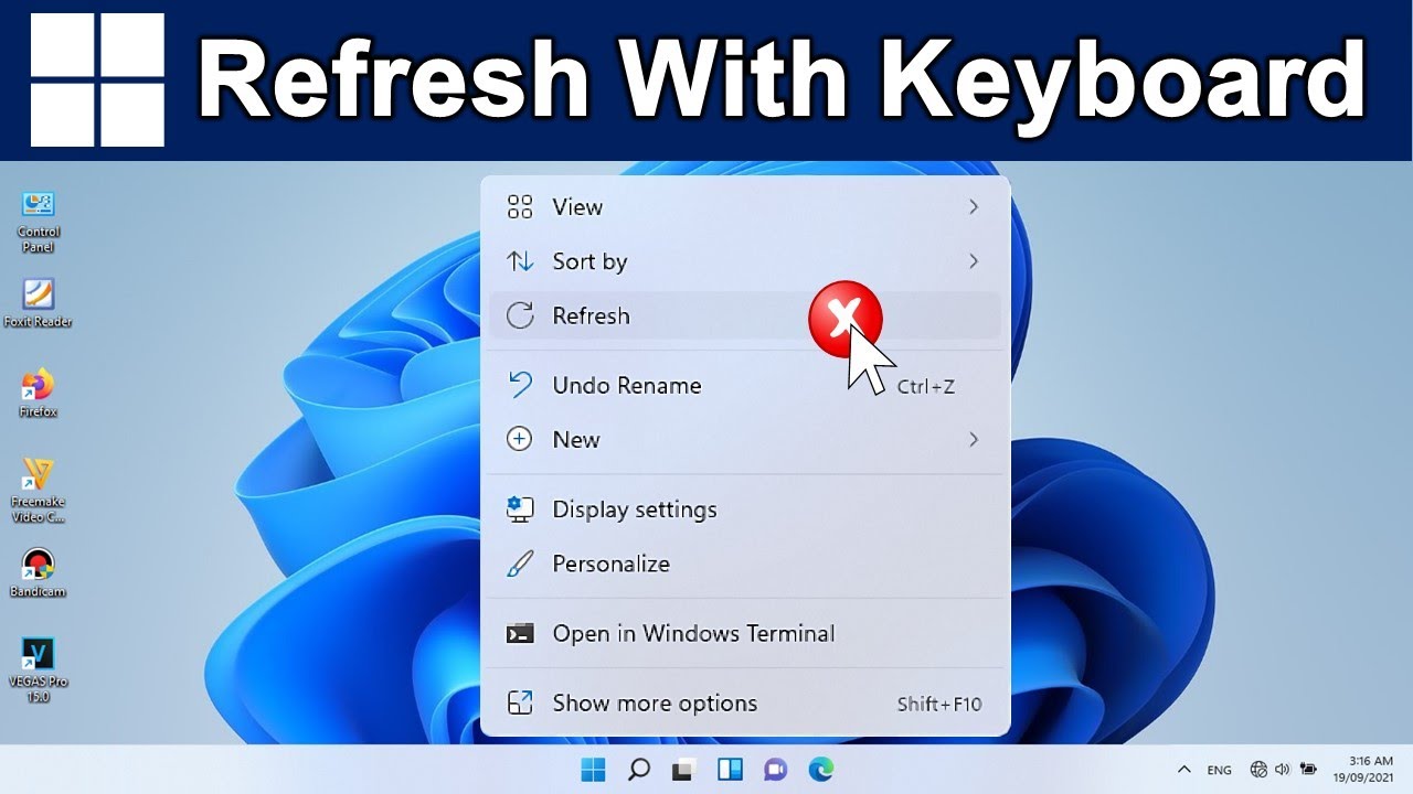 How To Refresh Laptop Using Keyboard Youtube