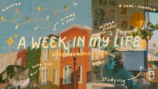 a week in my life: college finals & christmas in the city // vlog 007
