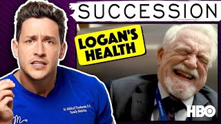 Doctor Reacts To Logan Roy's Health | Succession