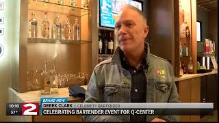 Celebrating bartender event for Q-center