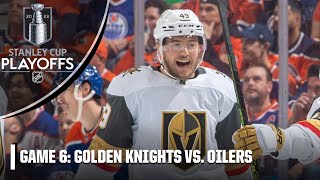 Vegas Golden Knights vs. Edmonton Oilers: Second Round, Gm 6 | Full Game Highlights