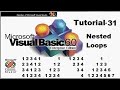 Nested loop in Visual Basic | pattern programs in visual basic Tutorial 31