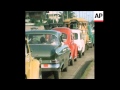 SYND 11/11/73 CARS QUEUING AT PETROL STATIONS