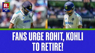 After Virat Kohli \u0026 Rohit Sharma's Twin Failures, 'Please Retire' Trends on Social Media