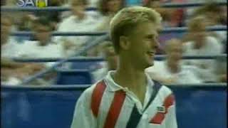 Boris Becker vs. Andrew Castle US Open 1987 3rd round PART 2