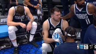 Kyrie Irving comforts Luka Doncic after he missed game tying FT in Game 4 vs OKC