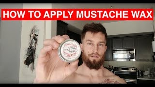 How to use Mustache Wax