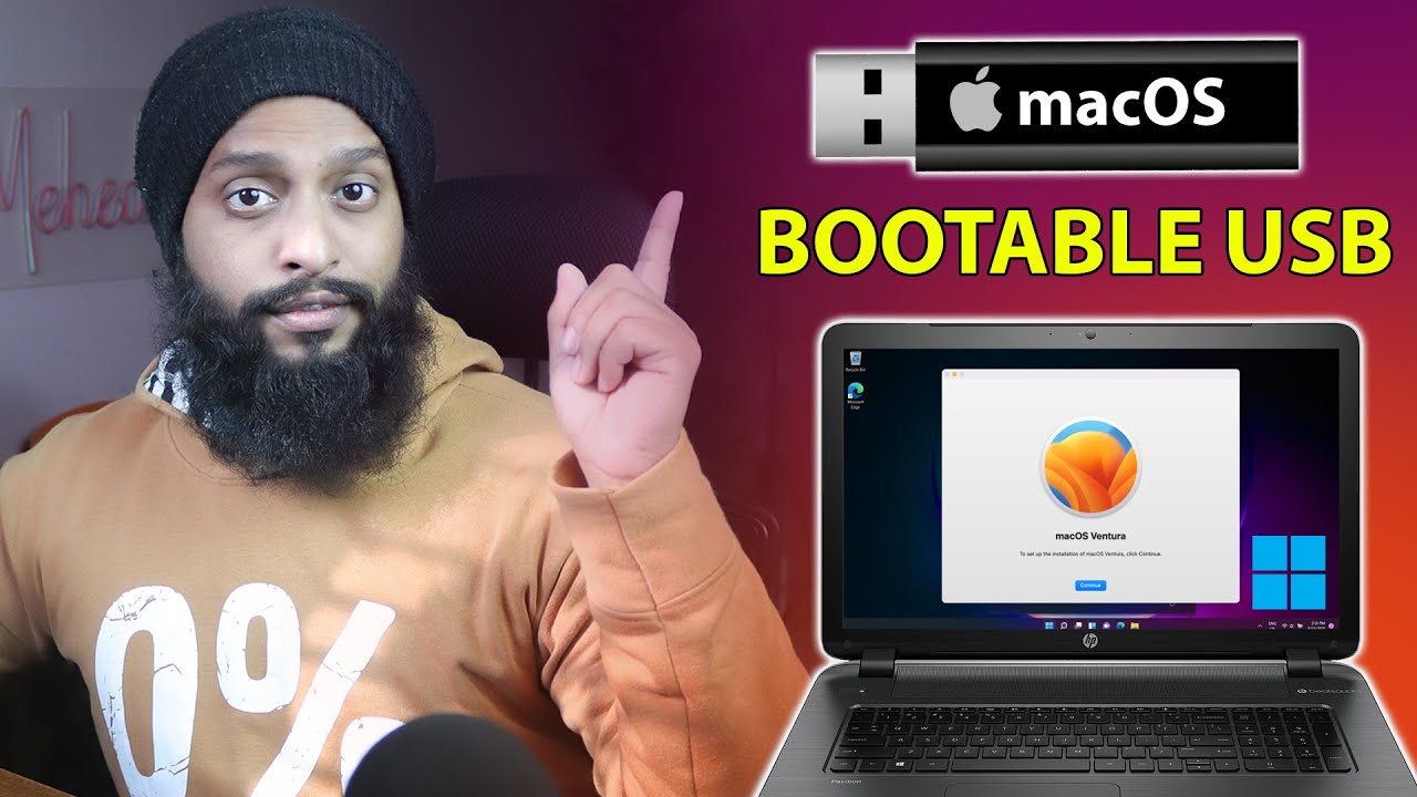 How To Create MacOS Bootable USB Installer In Windows 11 - YouTube