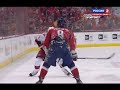 alex ovechkin hits tuomo ruutu hurricanes u0026 capitals january 15 2012