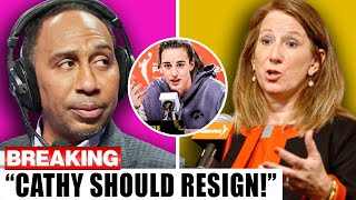 Stephen A. Smith BLASTS Cathy Engelbert for Snubbing Caitlin Clark All Season!