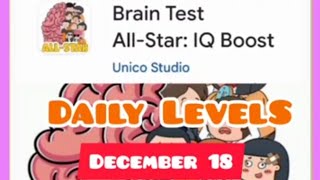 #Braintest #All-star :IQ Boost Daily level #December18 he must open the restriced door