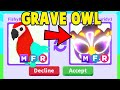 Trading for MEGA GRAVE OWL in Adopt Me!