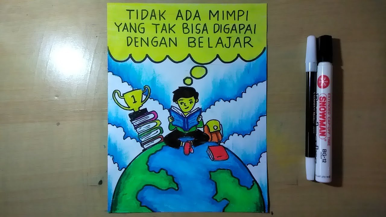 Contoh Poster Tema Pendidikan – Coretan