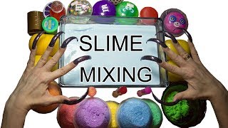 MIXING ALL MY SLIMES \u0026 playfoam smoothie SATISFYING SLIME