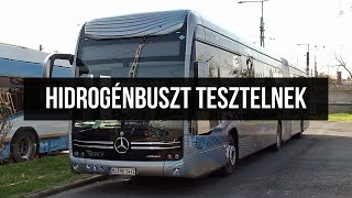 Új csuklós hidrogénbuszt tesztelnek Debrecenben